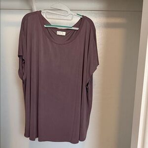 Maurices Short Sleeve Top in Deep Purple
